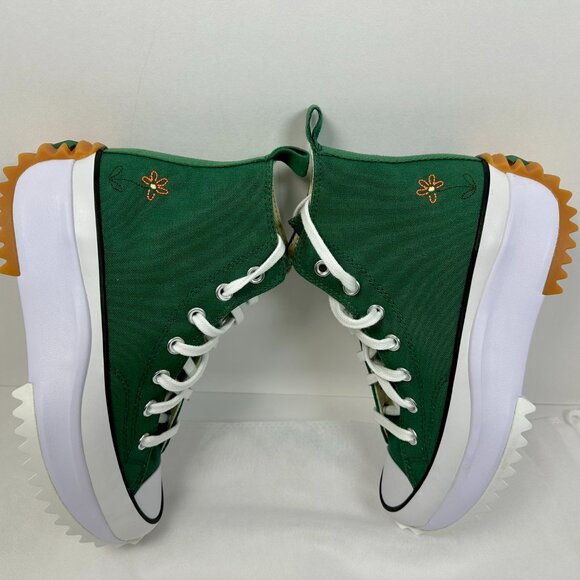 NEW | Converse Run Star Hike Platform Size 6.5 Women Green Canvas High Top - Picture 10 of 16